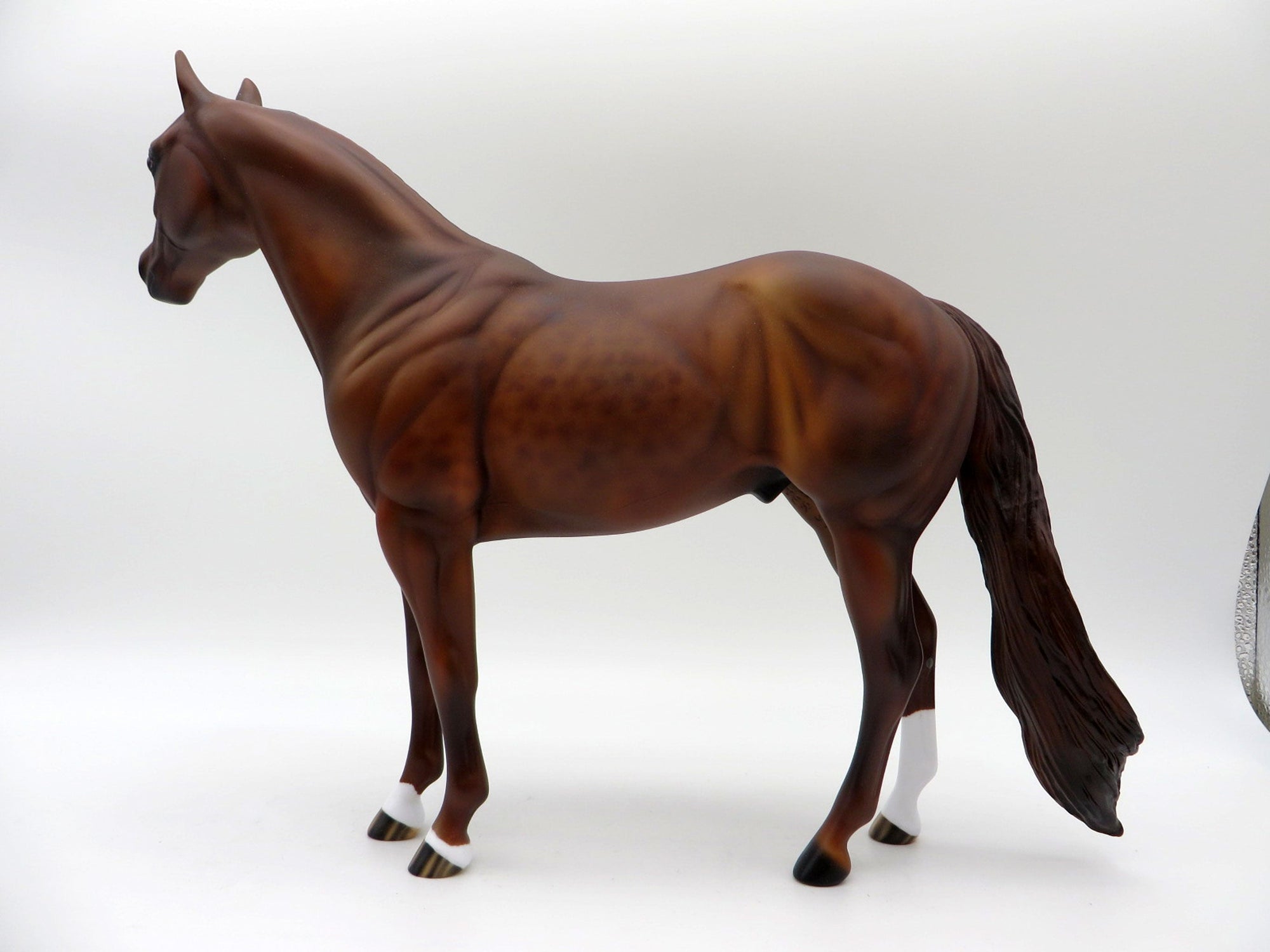 Ajax-OOAK Reversed Dapple Chestnut ISH Painted By Audrey Dixon 5/28/21