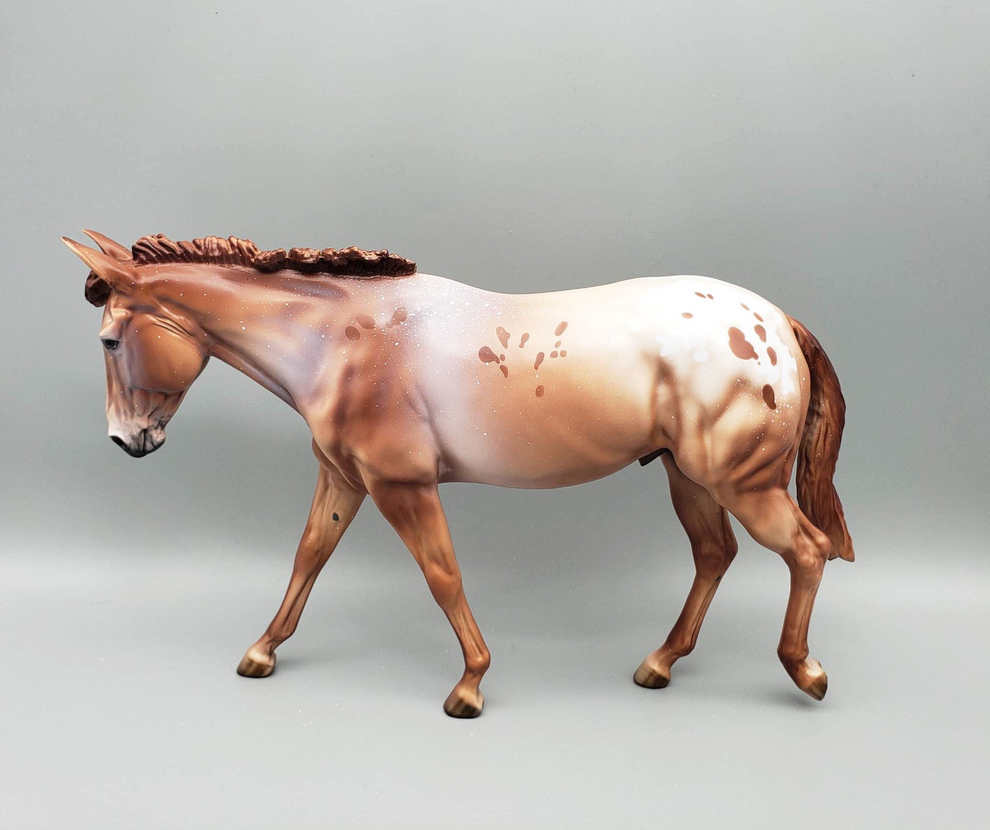 Alfalfa - LE30 - Chestnut Appaloosa Mule By Dawn Quick EQ23