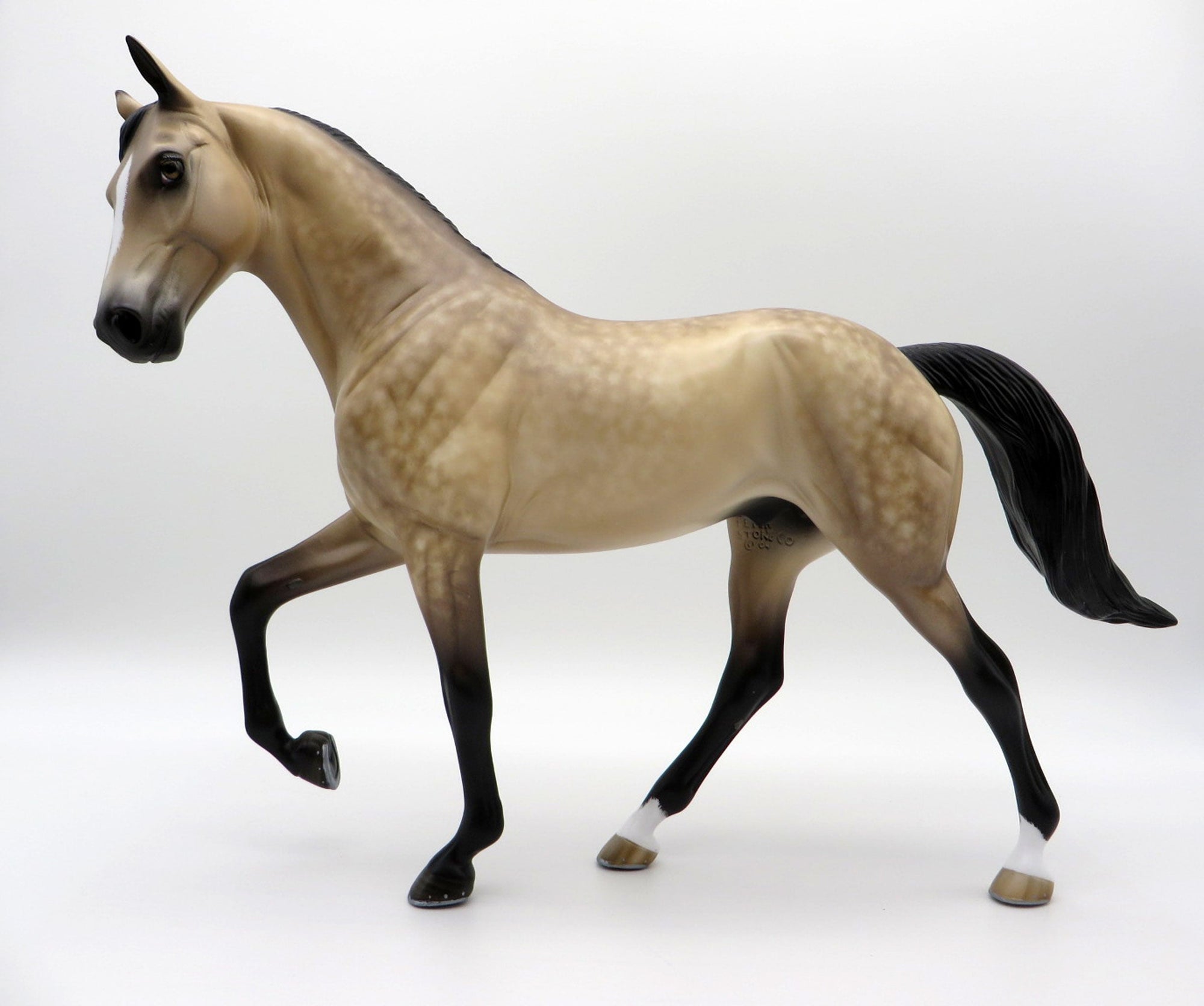 Alpine Slide-OOAK Buckskin TWH Painted By Sheryl Leisure 5/17/21