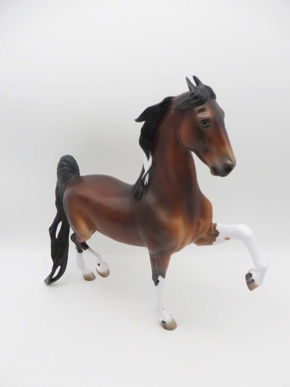 Alpine OOAK Dappled Bay Tobiano Saddlebred By Jess Hamill SHCF23