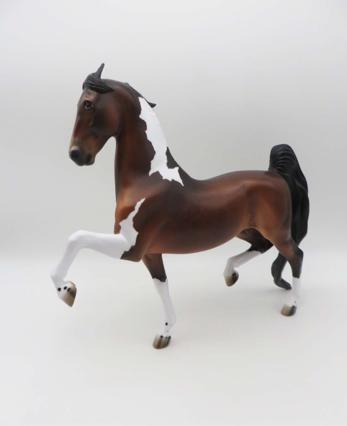 Alpine OOAK Dappled Bay Tobiano Saddlebred By Jess Hamill SHCF23