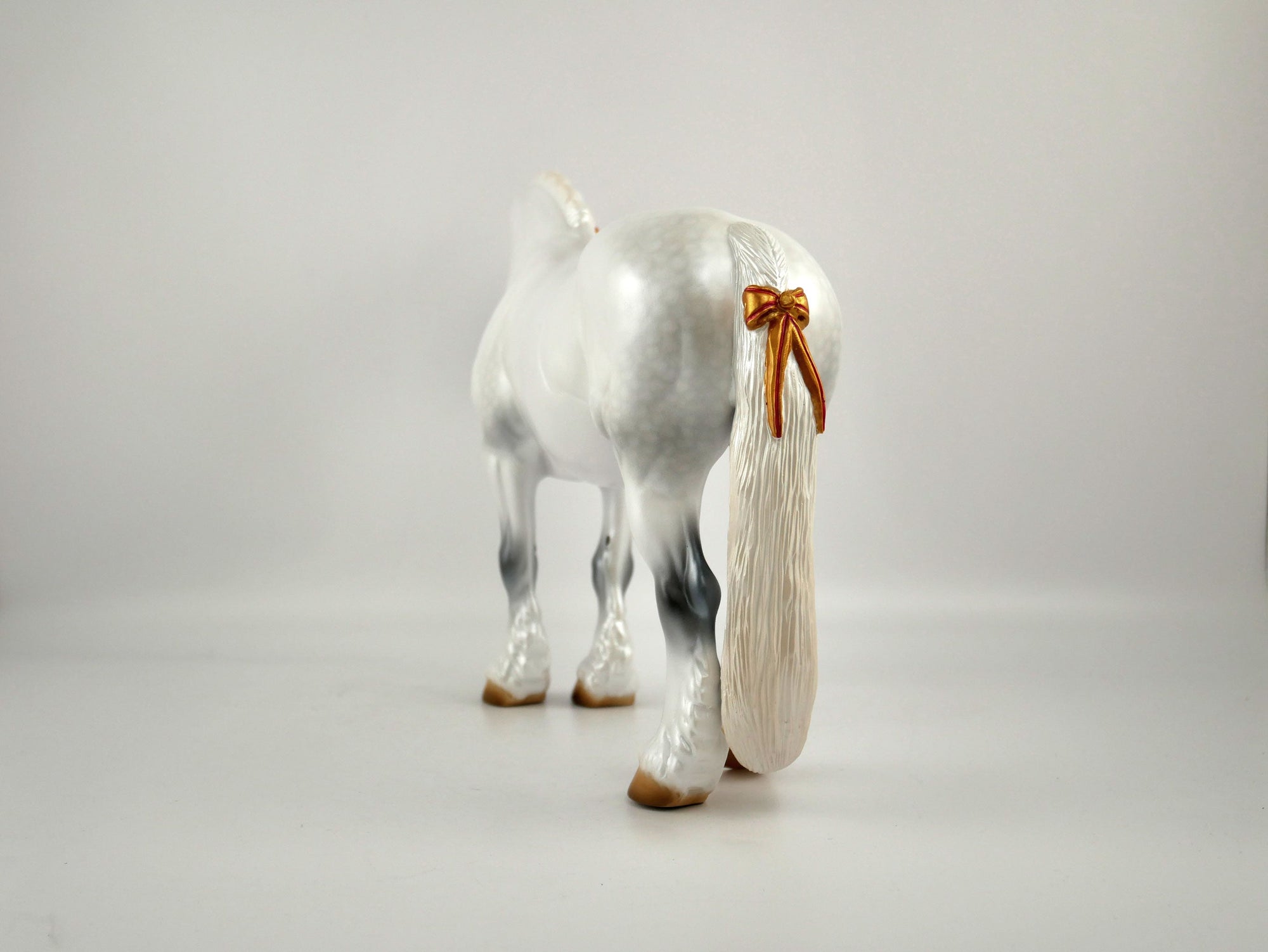 Snow Angel-LE-25 Dapple White Christmas Mare Heavy Drafter 12/20