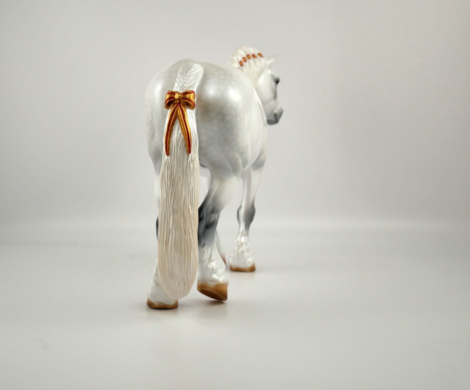 Snow Angel-LE-25 Dapple White Christmas Mare Heavy Drafter 12/20