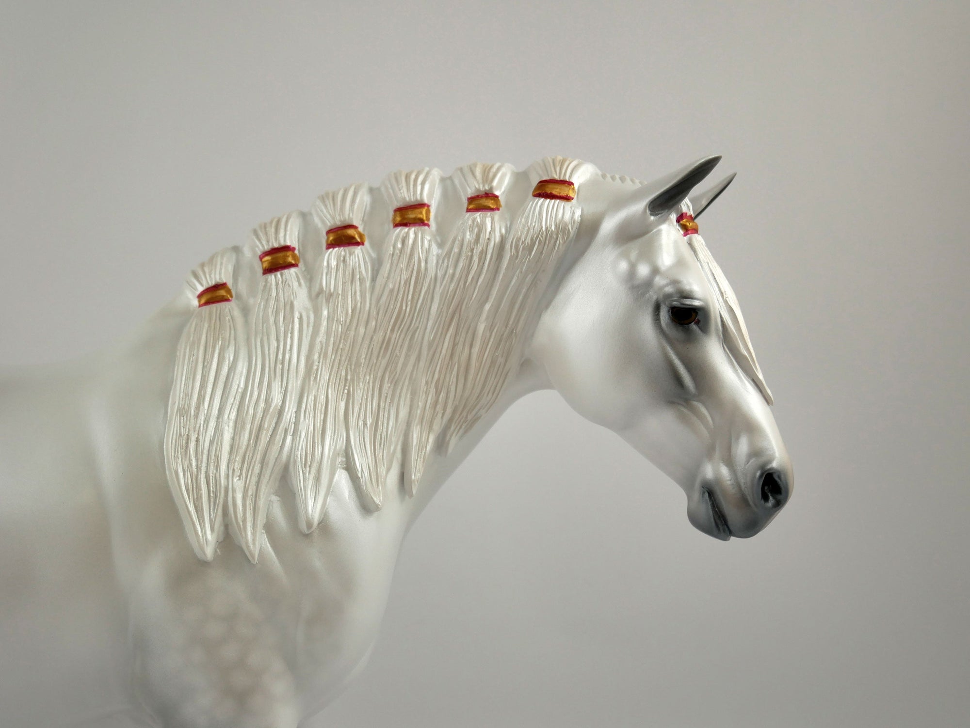 Snow Angel-LE-25 Dapple White Christmas Mare Heavy Drafter 12/20