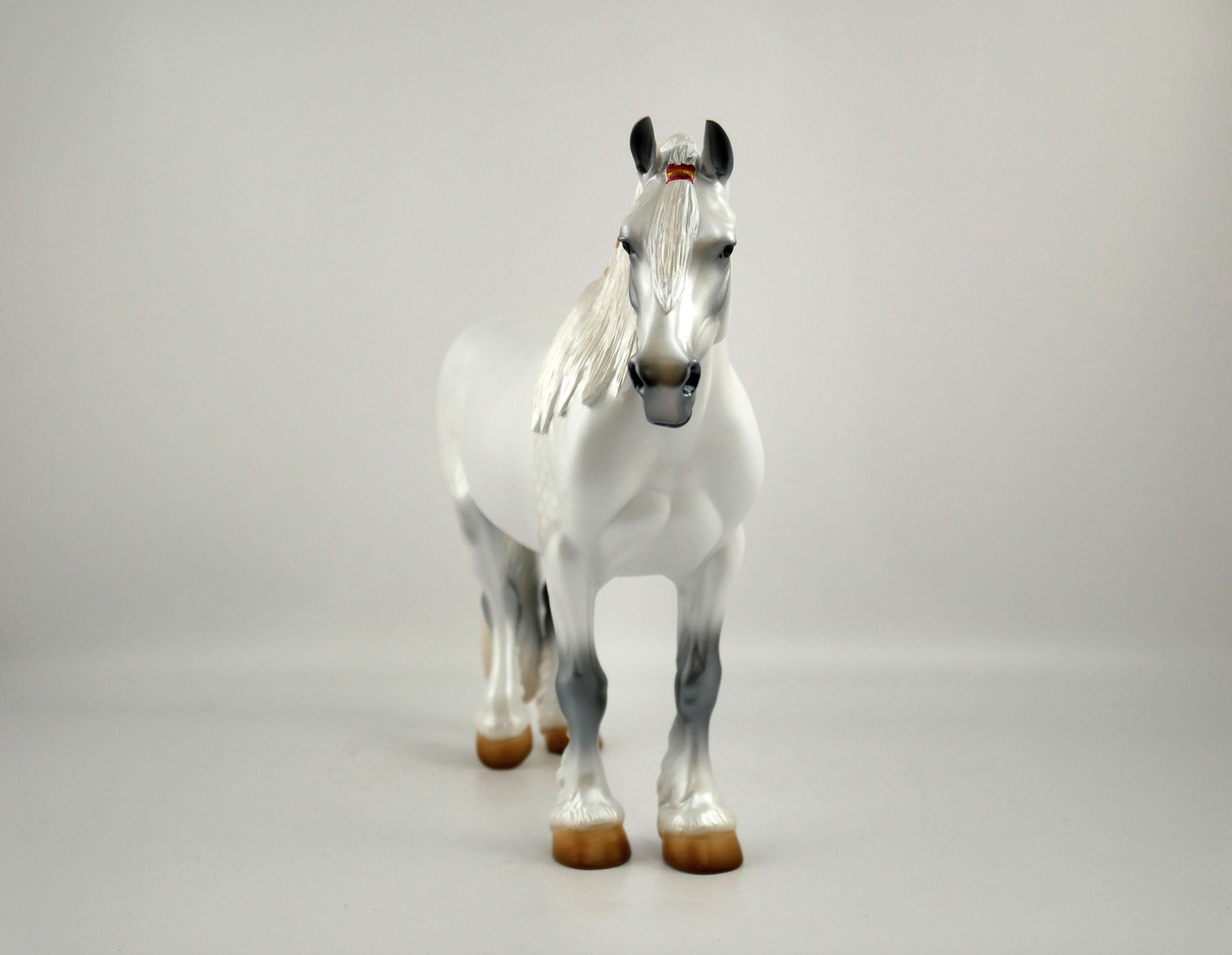 Snow Angel-LE-25 Dapple White Christmas Mare Heavy Drafter 12/20