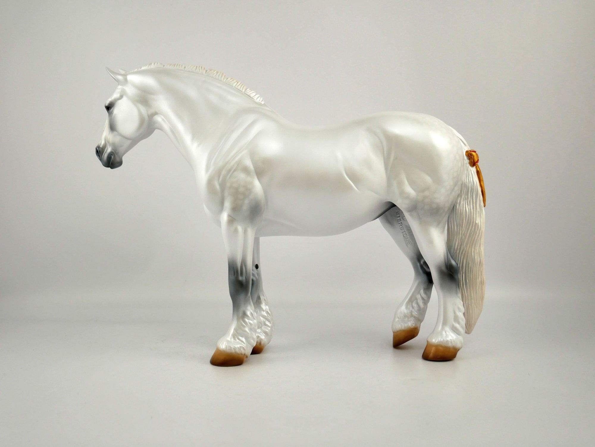 Snow Angel-LE-25 Dapple White Christmas Mare Heavy Drafter 12/20