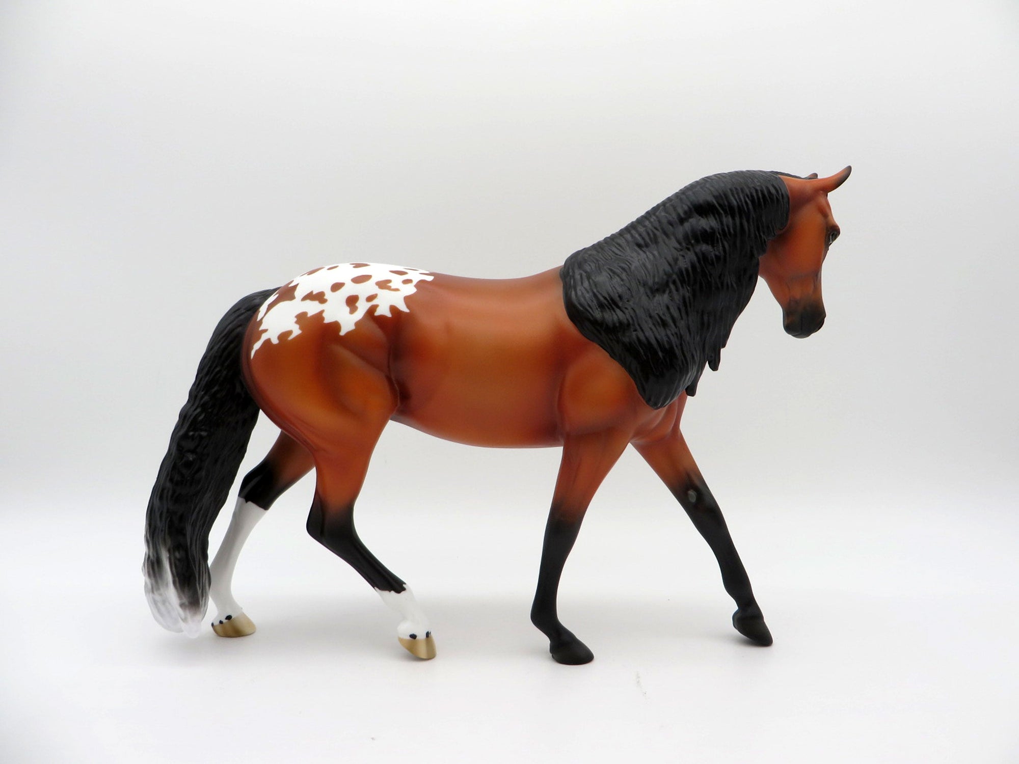 Angelou-OOAK Bay Appaloosa Pony Painted By Ellen Robbins EQ21