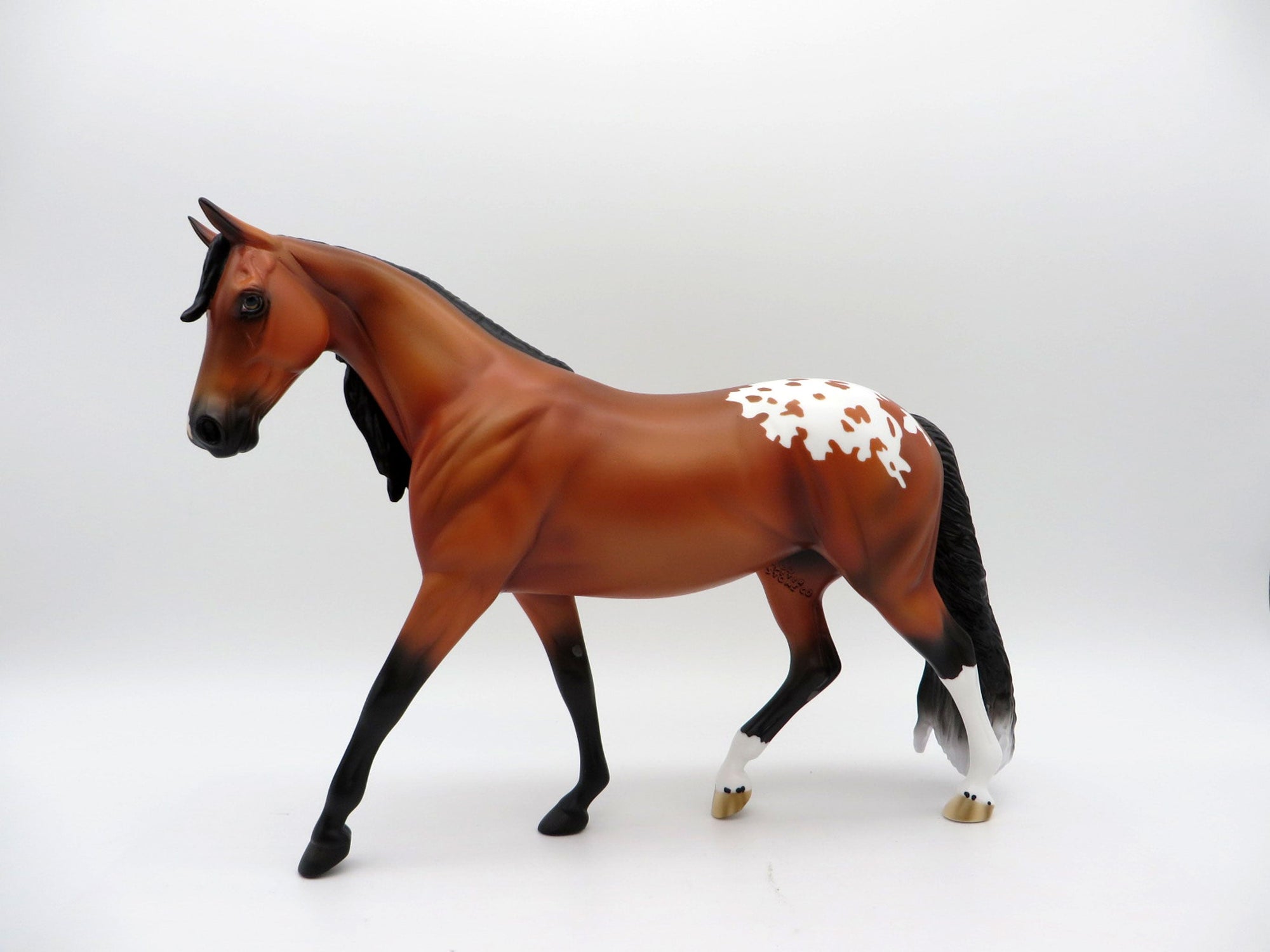 Angelou-OOAK Bay Appaloosa Pony Painted By Ellen Robbins EQ21