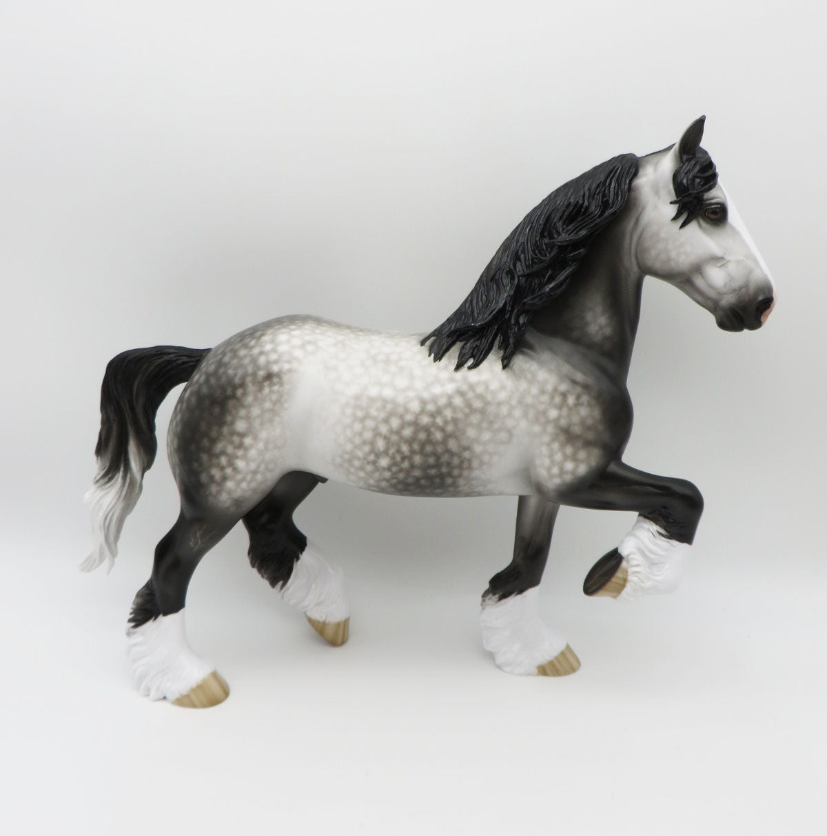 ANTICIPATION - OOAK DAPPLED GREY TROTTING DRAFTER BY SHERYL LEISURE BEST OFFERS  1/16/23
