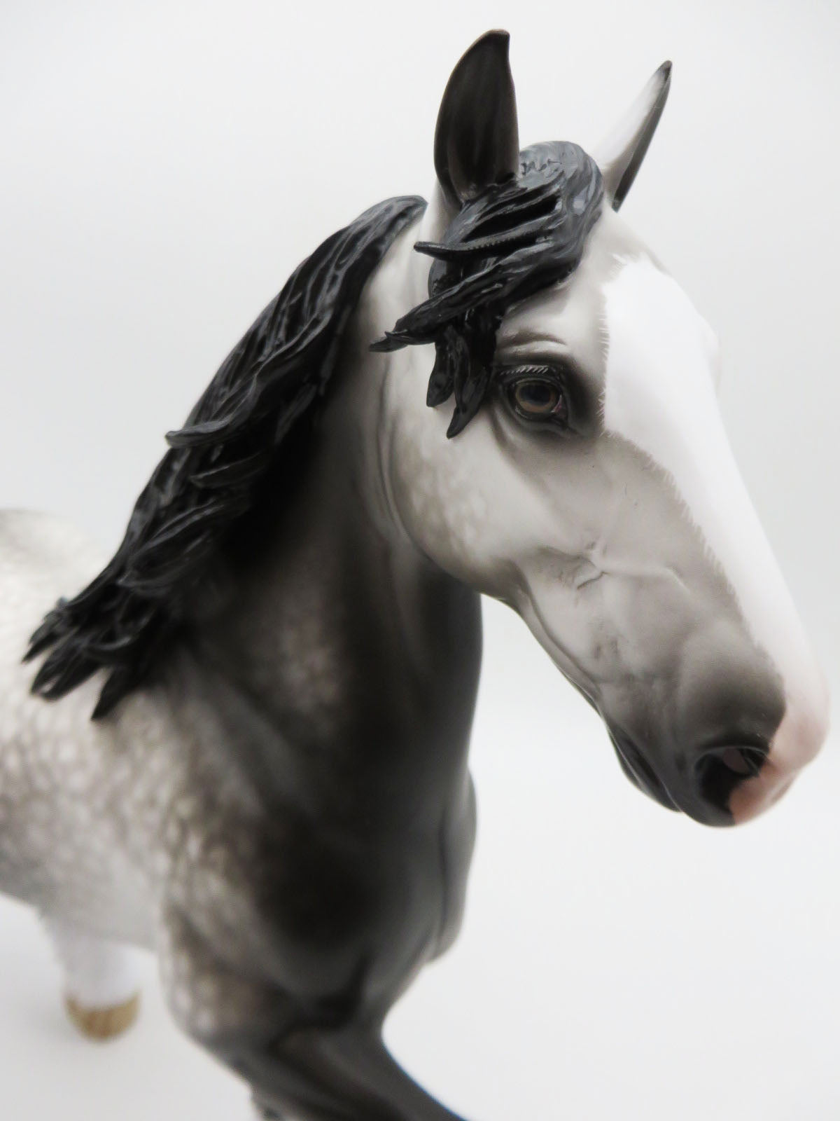 ANTICIPATION - OOAK DAPPLED GREY TROTTING DRAFTER BY SHERYL LEISURE BEST OFFERS  1/16/23
