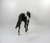 Apogee-OOAK Black Appaloosa Pony Painted by Sheryl Leisure 3/5/21
