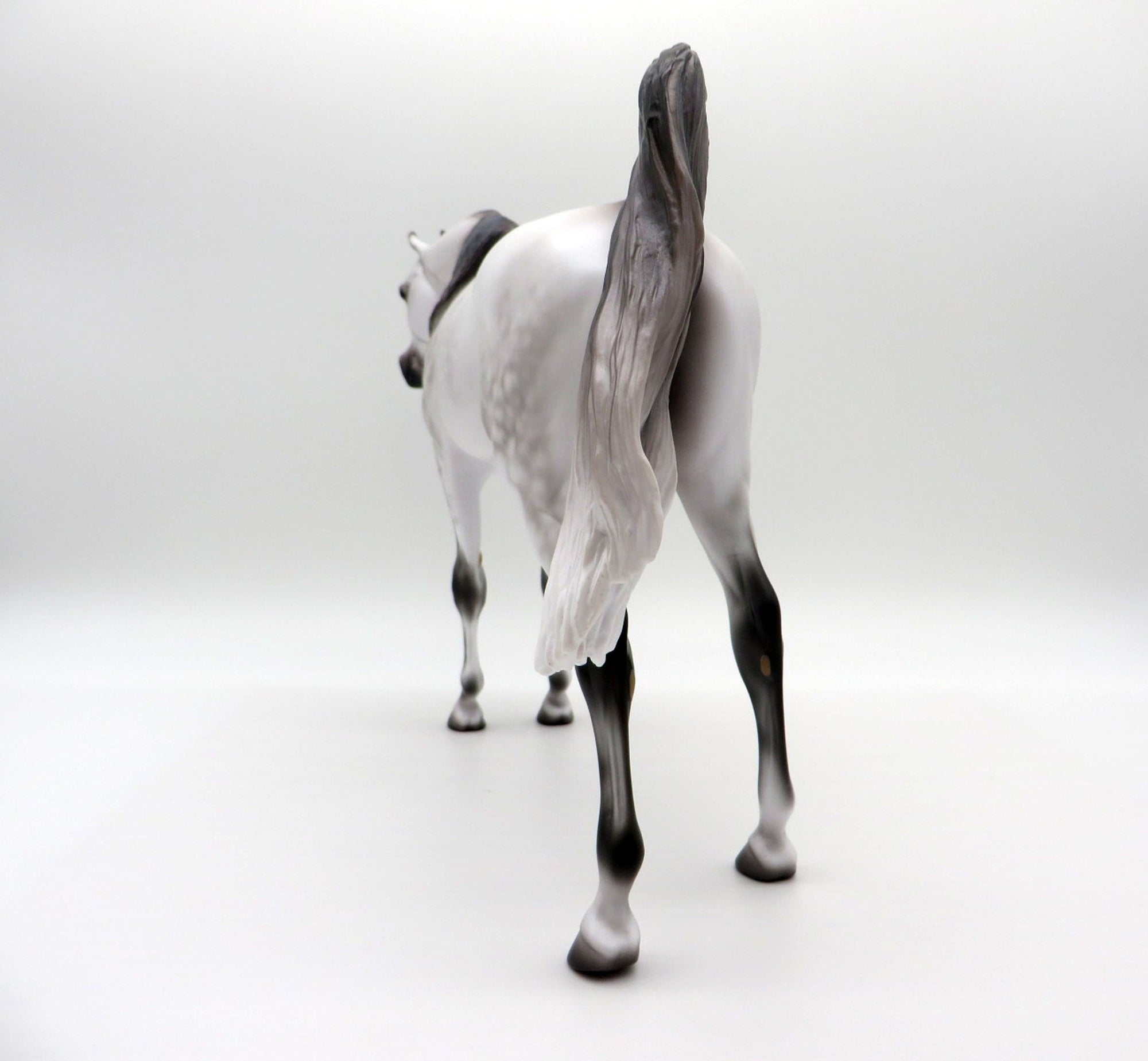 Ararat-OOAK Light Dapple Grey Arabian Painted By Caroline Boydston 6/28/21