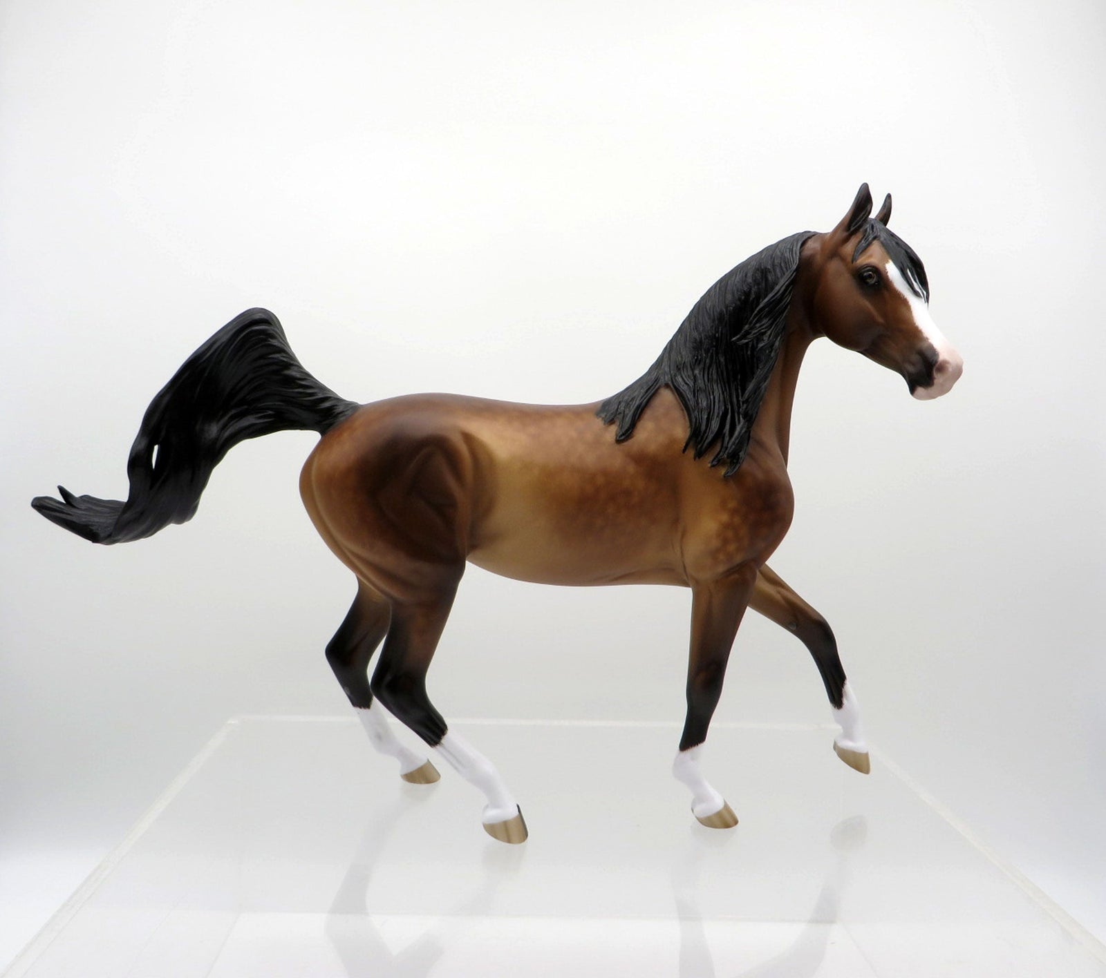 Arwen-OOAK Dapple Bay Arabian Painted by Sheryl Leisure 3/15/21