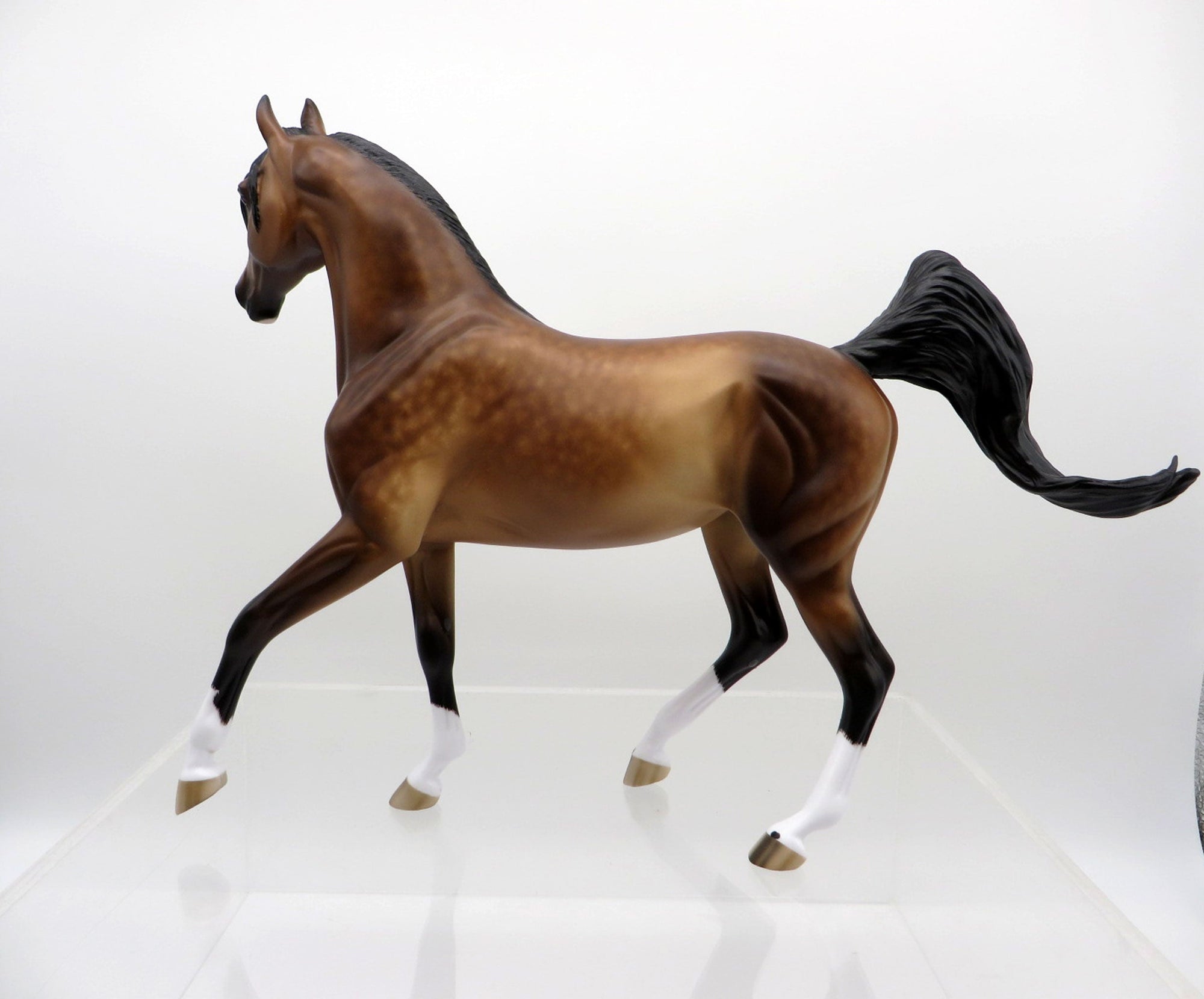 Arwen-OOAK Dapple Bay Arabian Painted by Sheryl Leisure 3/15/21