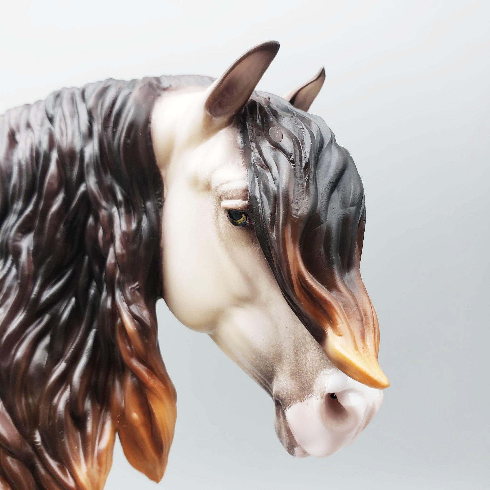 Windsor - LE30 Custom Reverse Dappled Champagne Heavy Draft Stallion By Ellen Robbins EQ23