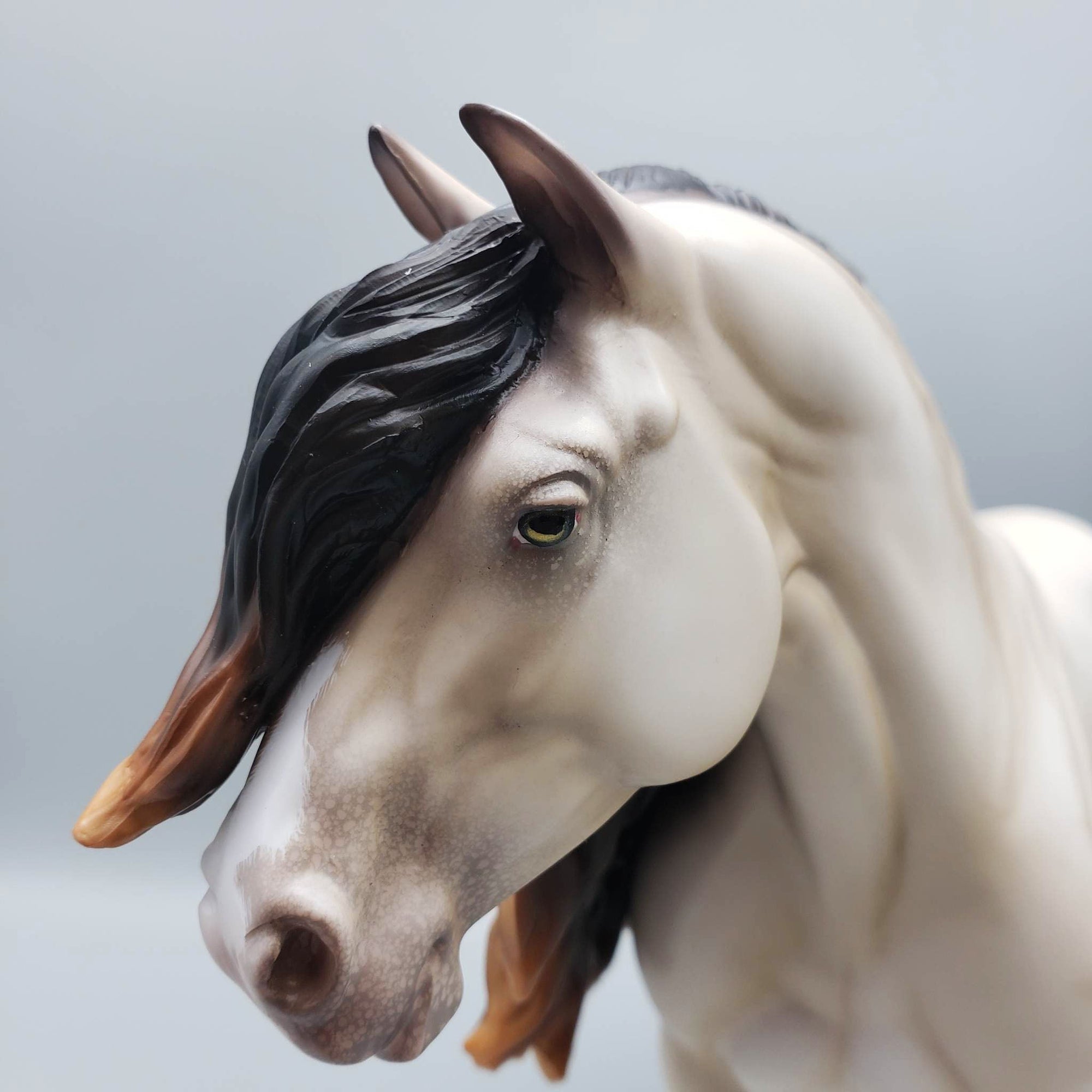 Windsor - LE30 Custom Reverse Dappled Champagne Heavy Draft Stallion By Ellen Robbins EQ23