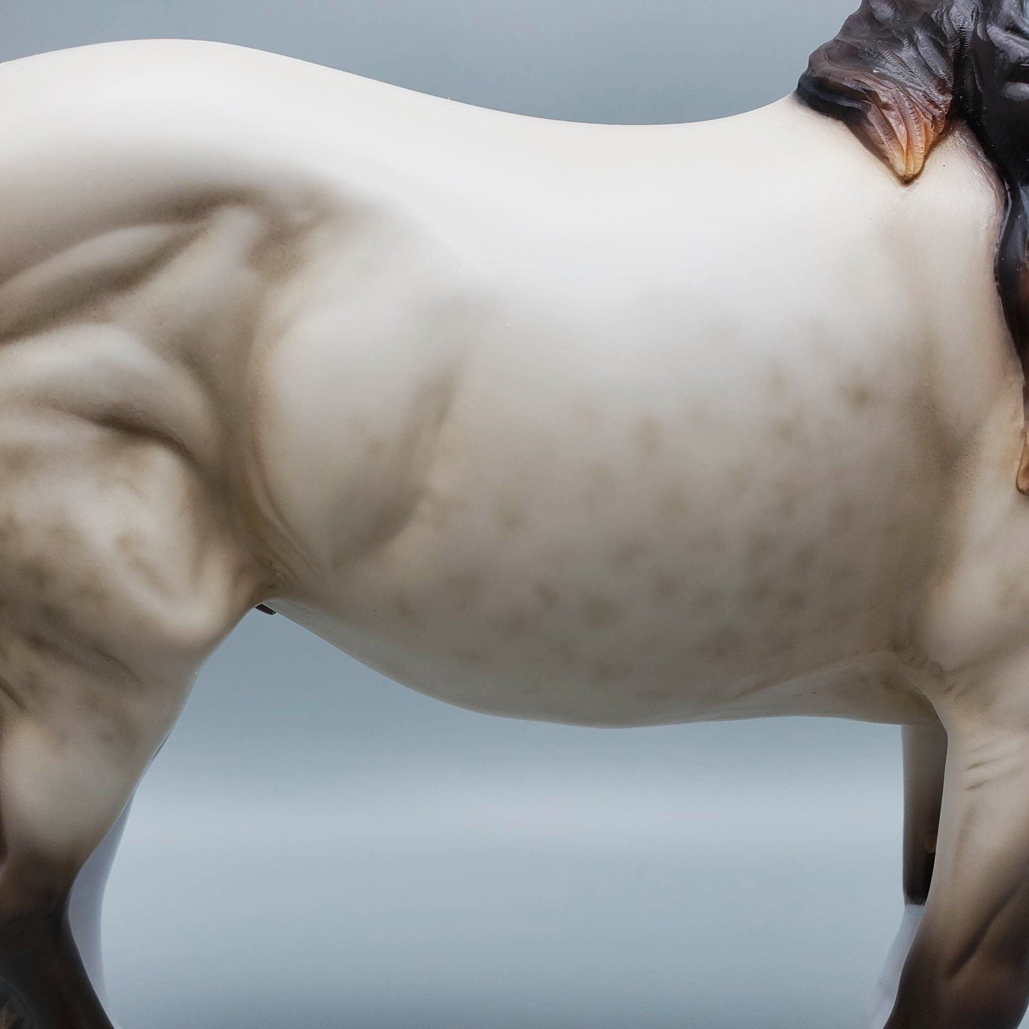 Windsor - LE30 Custom Reverse Dappled Champagne Heavy Draft Stallion By Ellen Robbins EQ23