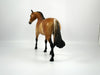 Atticus-OOAK Dapple Buckskin Pony Painted By Sheryl Leisure 1/15/21