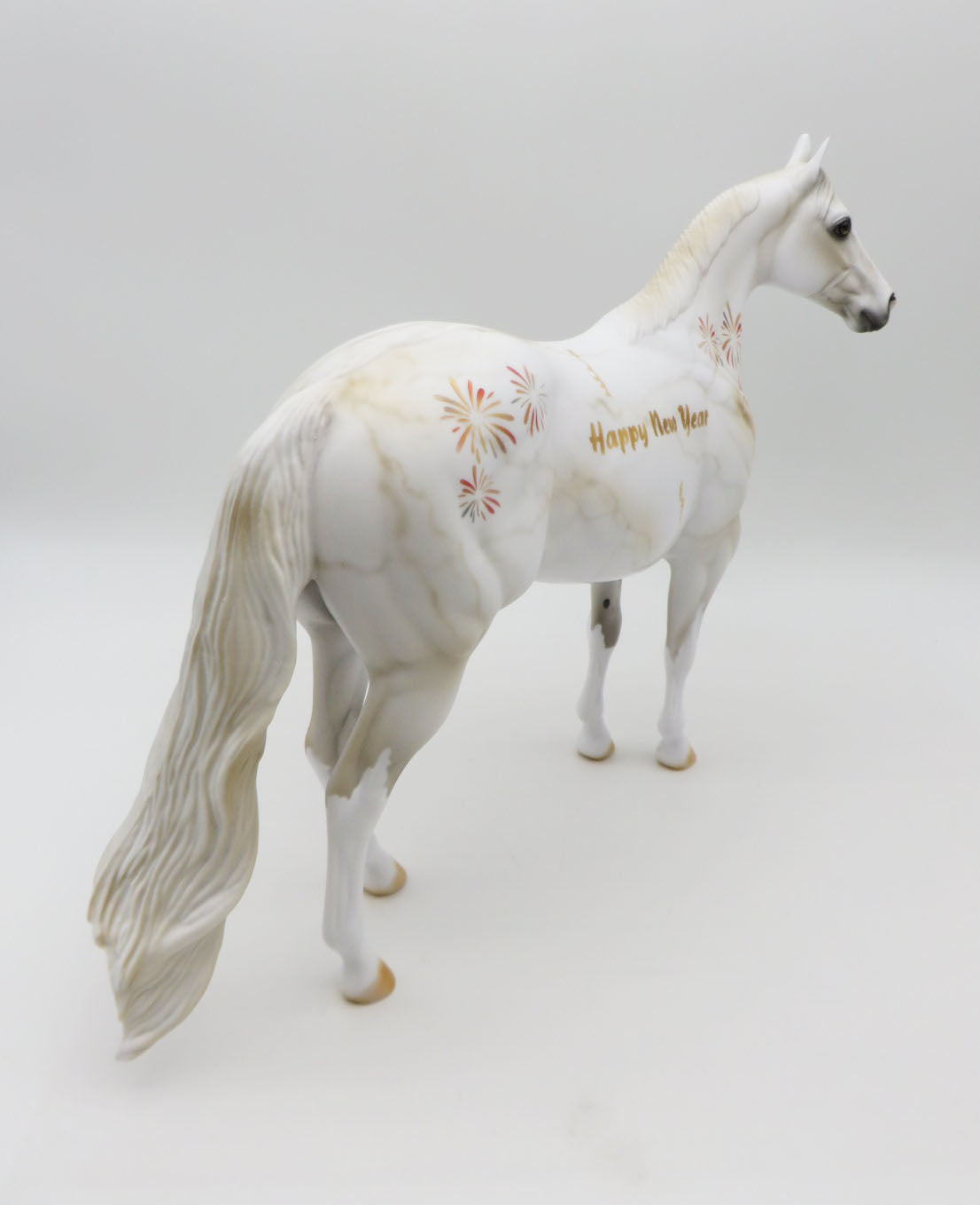 Auld Lang Syne - OOAK - Decorator Happy New Years Ideal Stock Horse by Dawn Quick - Best Offers 1/3/23