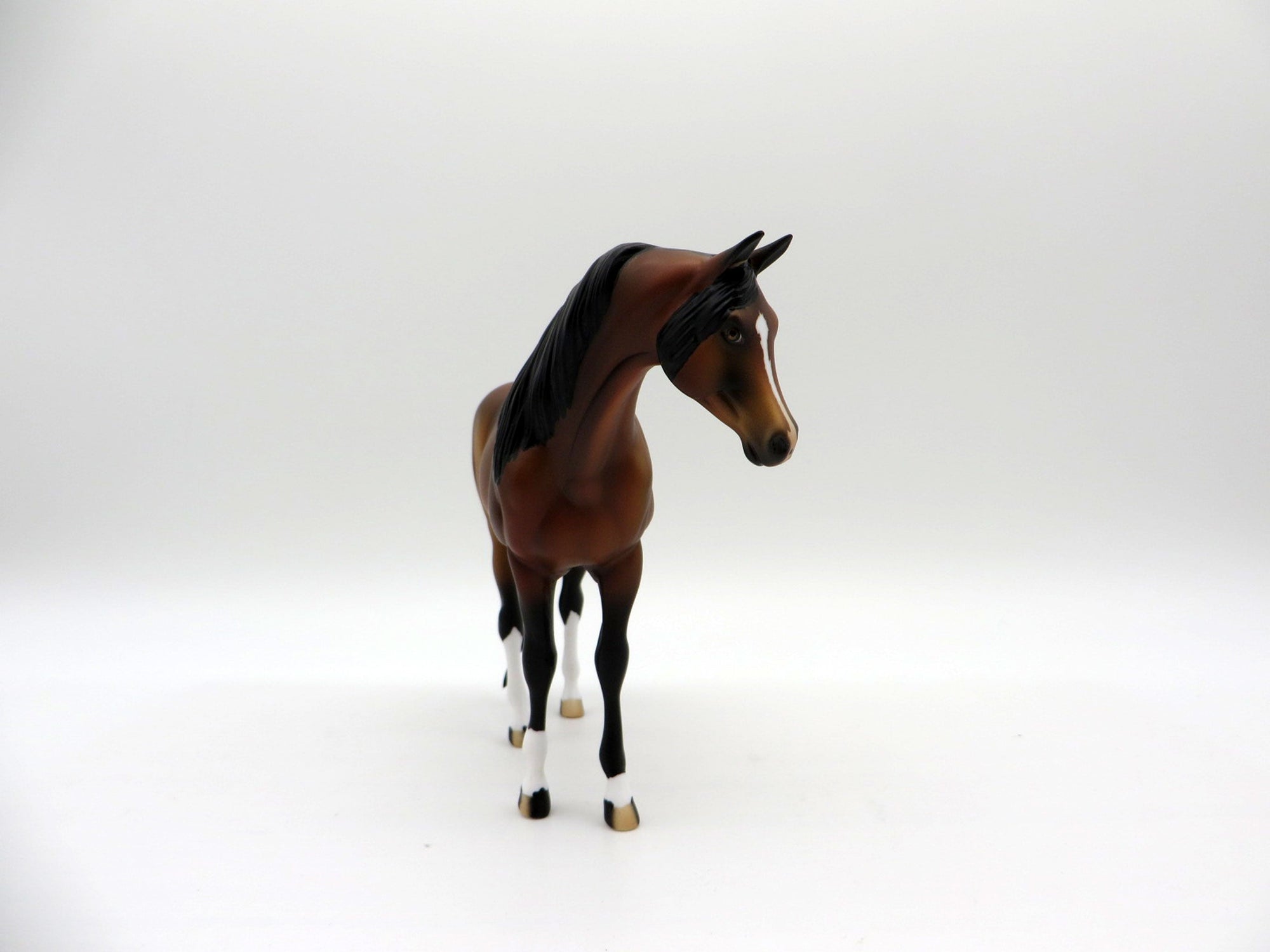 Austen-OOAK Dapple Bay Pebbles Arabian Mare Painted By Audrey Dixon  EQ 2021