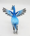 BLUEJAY - OOAK - DECORATOR STOCK CHIP WITH WINGS - BY ELLEN ROBBINS  LHS 22