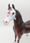 Bone To Be Wild - Arabian Stallion Sugar Skull Decorator with Bling Added Painted by Jess Hamill - MM22