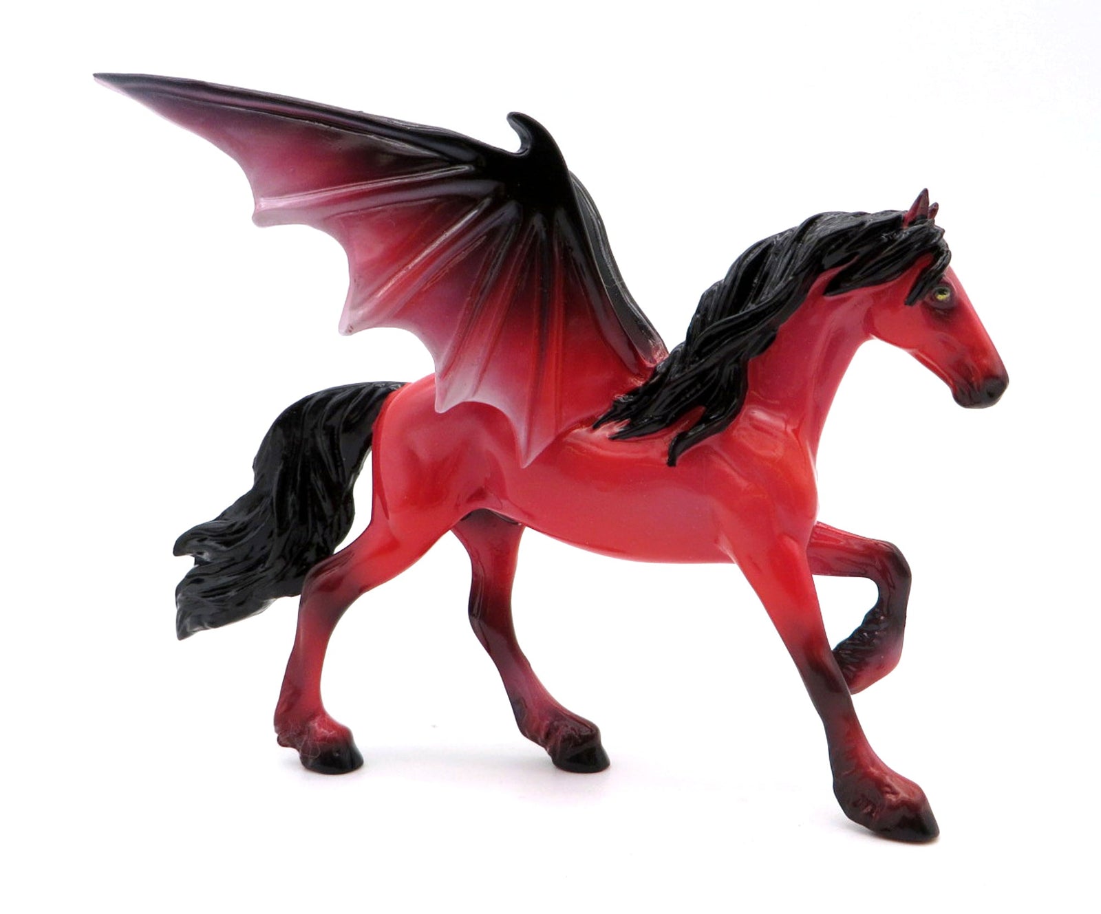 Bad Apple OOAK Friesian Bat Chip Painted By Ellen MM 21