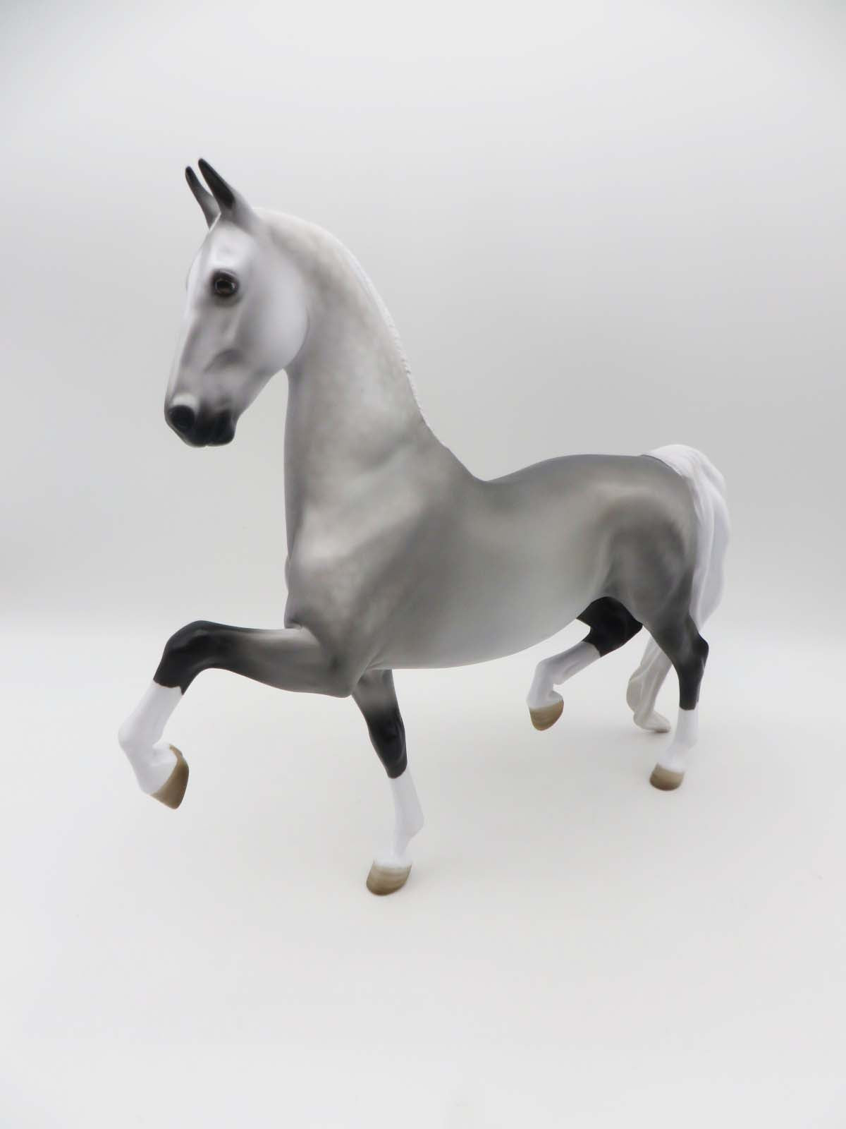 Baron OOAK Dappled Grey Saddlebred By Angela Marleau SHCF23