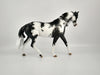 BARTHOLOMEW -OOAK BLACK SABINO PONY MODEL HORSE BY SHERYL LEISURE 11/24/20