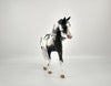 BARTHOLOMEW -OOAK BLACK SABINO PONY MODEL HORSE BY SHERYL LEISURE 11/24/20