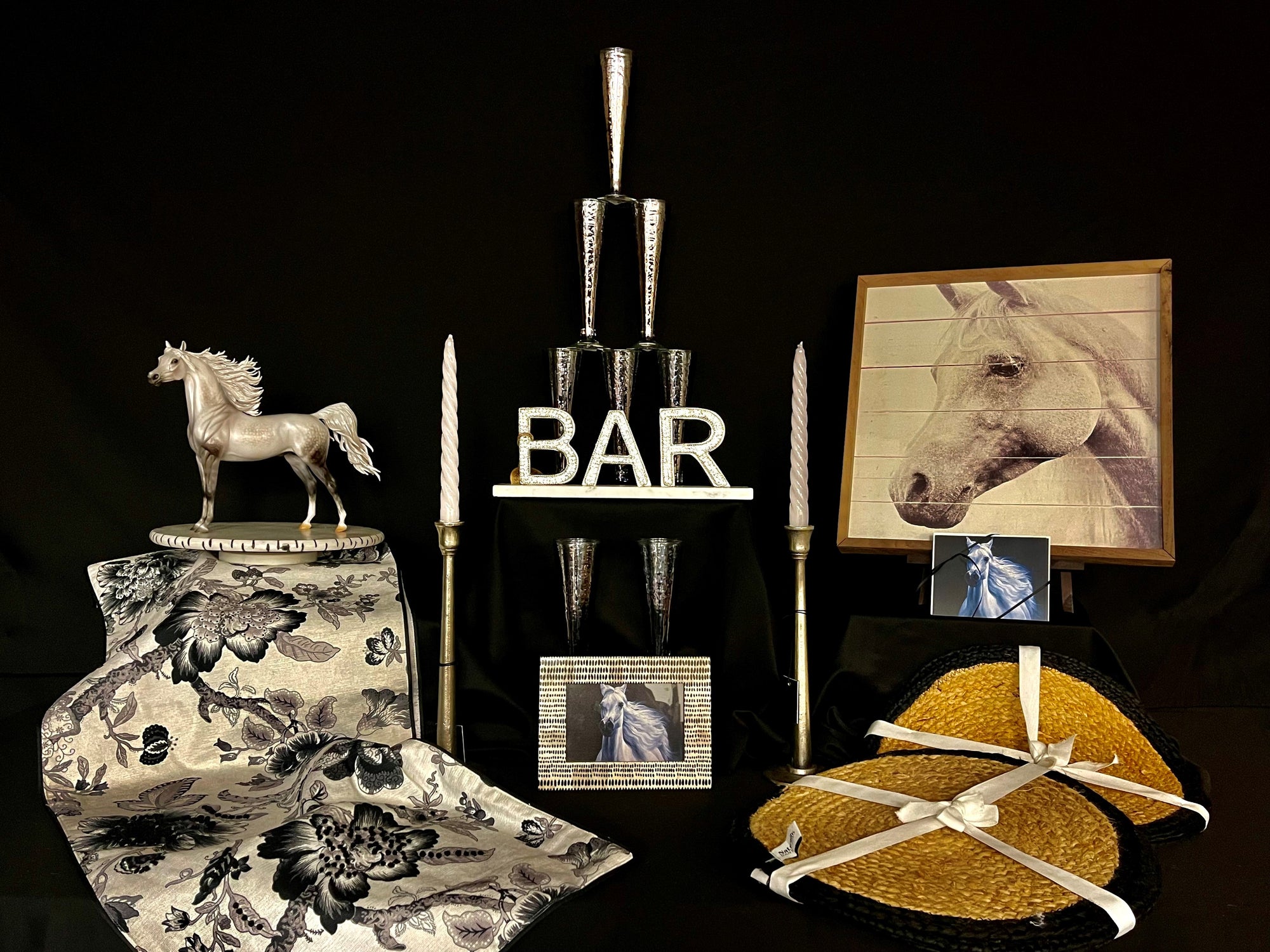 Out From The Night Basket 13 Equilocity 2023 OOAK Dappled Grey Arabian By Carrie Keller EQ23