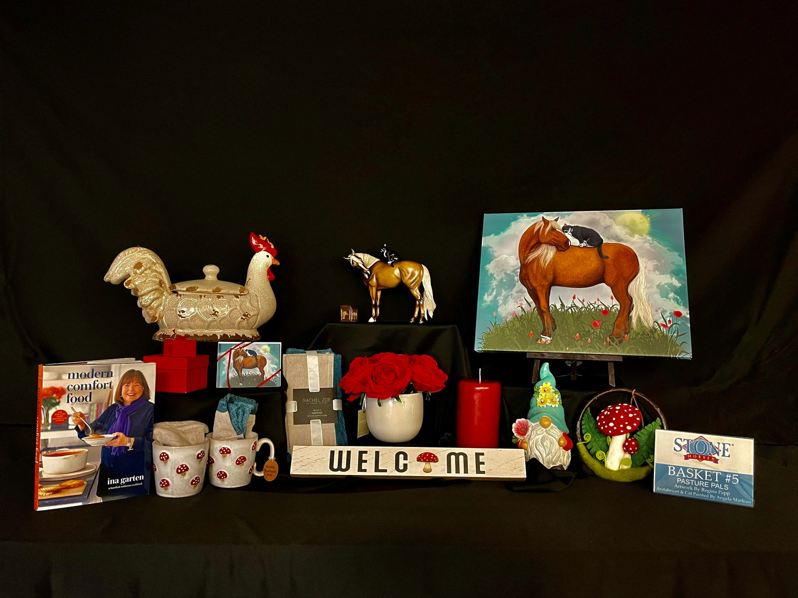 Pasture Pals - Basket #5 Equilocity 2023 - Sorrel Andalusian By Angela Marleau EQ23