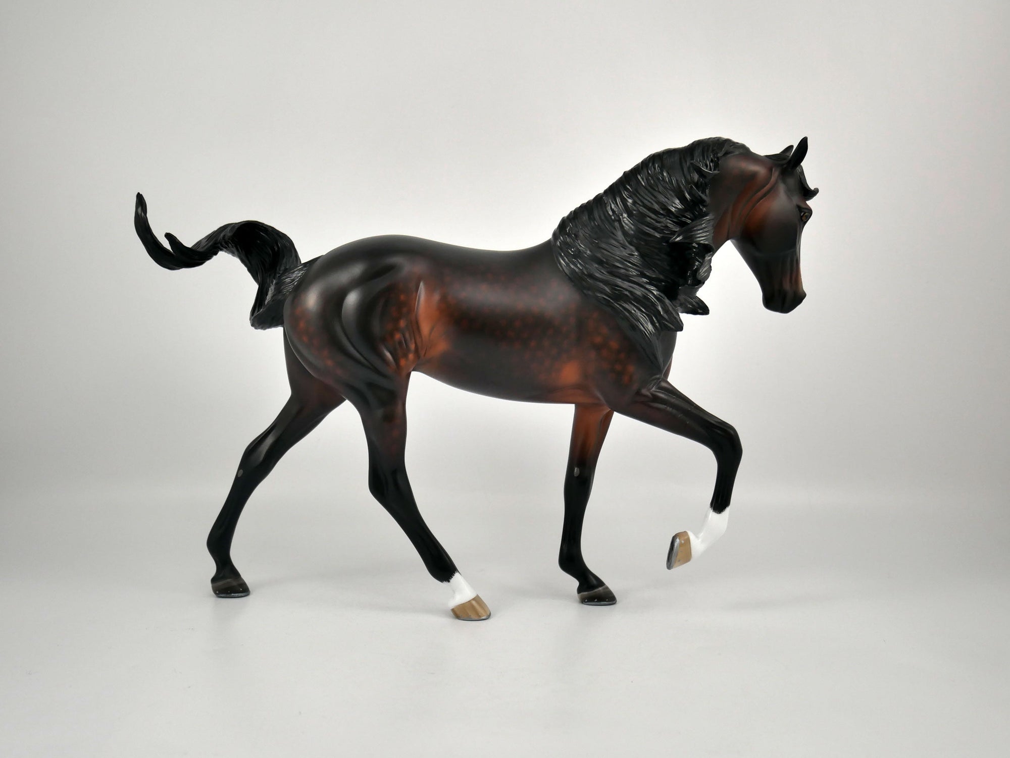 Bayberry-OOAK Dapple Bay Tennessee Walker Painted By Sheryl Leisure 12/30/20