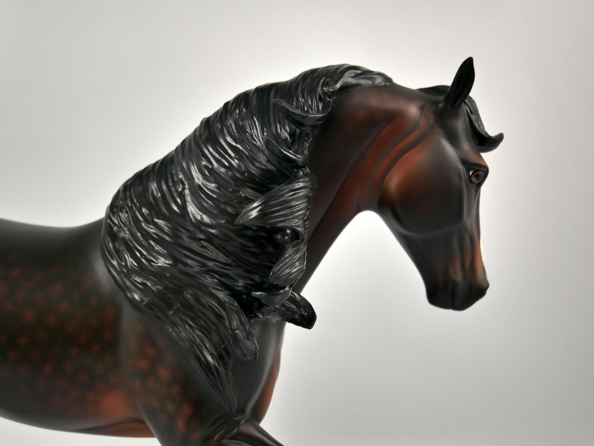 Bayberry-OOAK Dapple Bay Tennessee Walker Painted By Sheryl Leisure 12/30/20