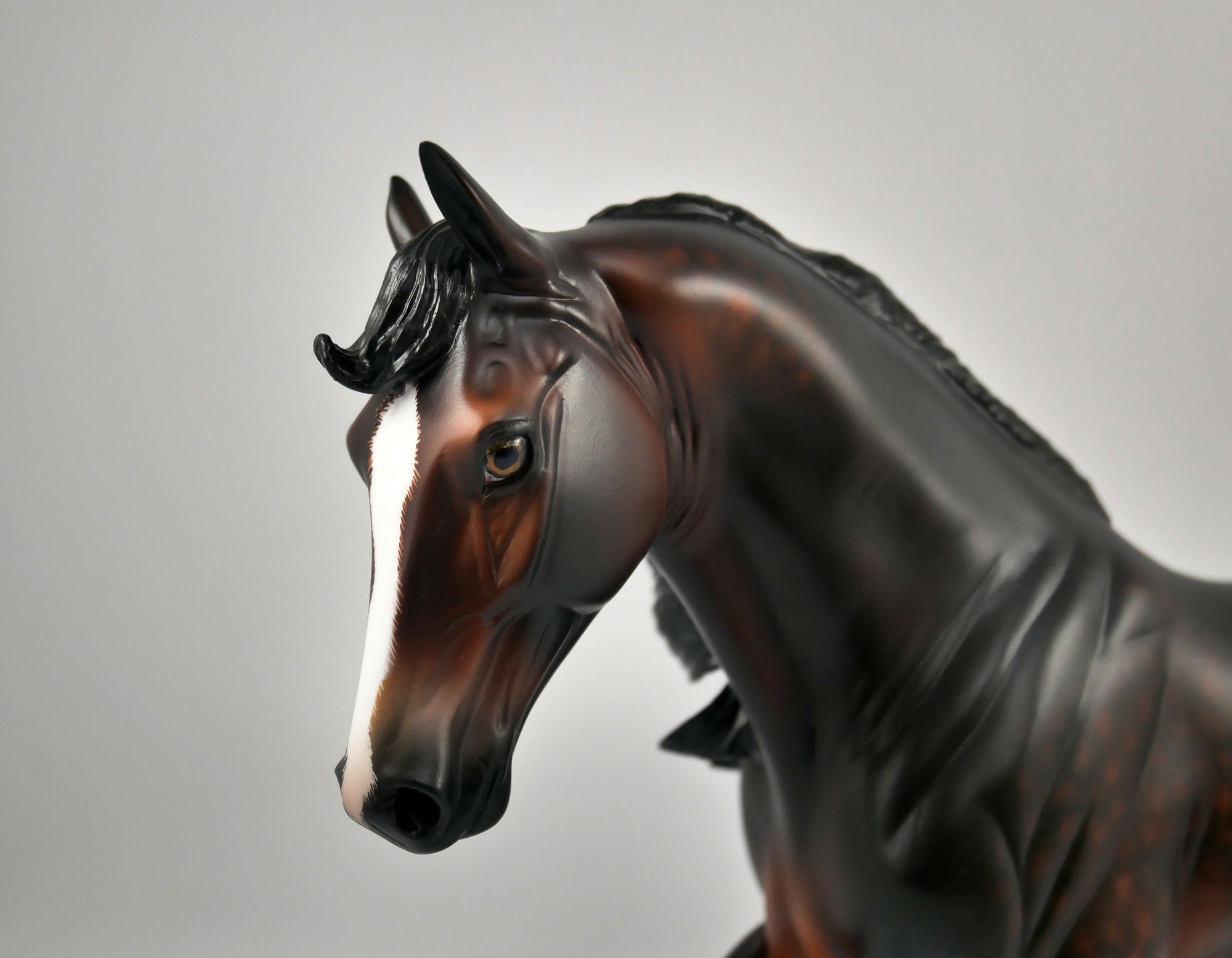 Bayberry-OOAK Dapple Bay Tennessee Walker Painted By Sheryl Leisure 12/30/20