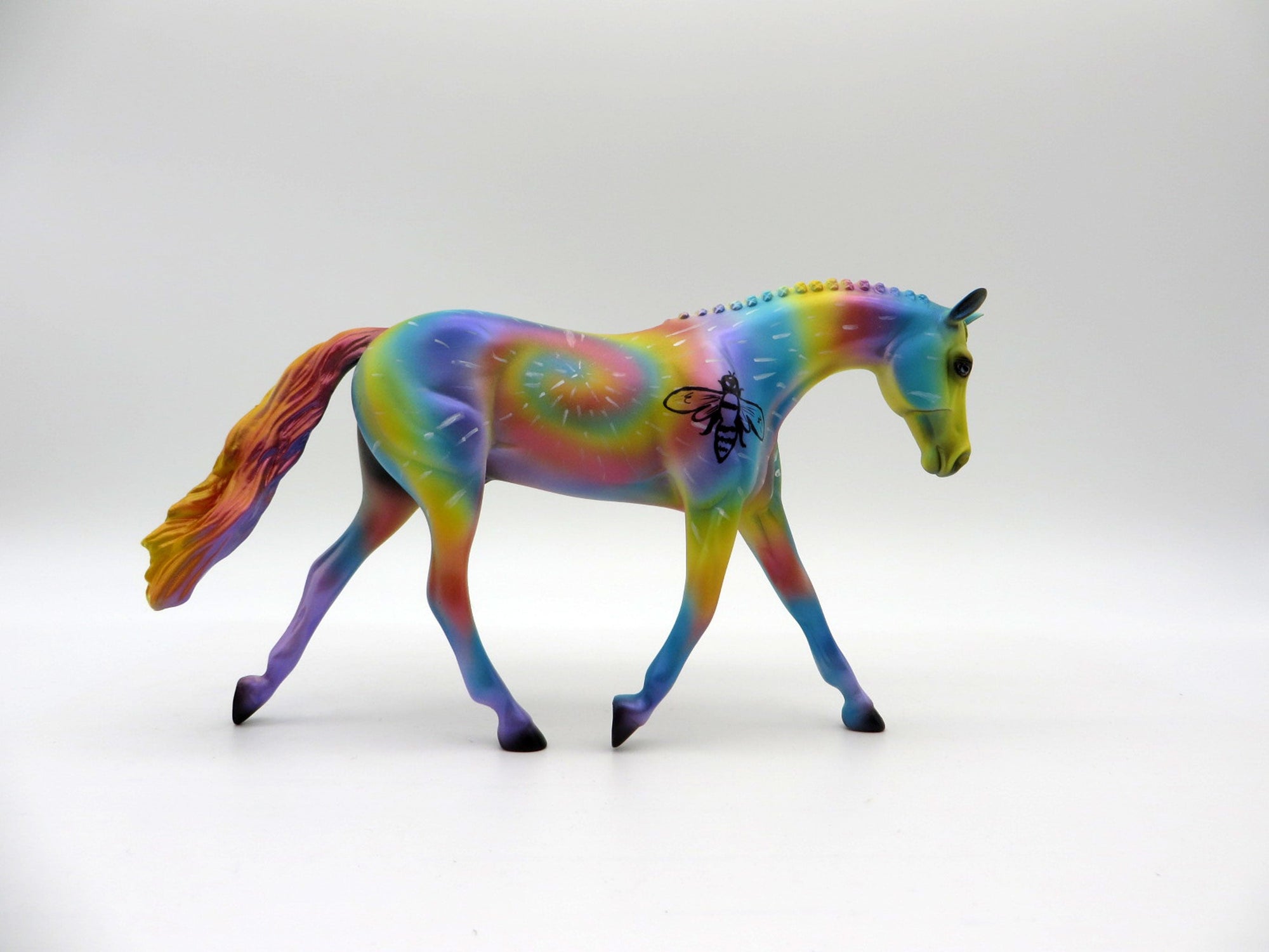 BE COOL-OOAK Deco Warmblood Pebbles painted by Jas Fanning 6/4/21