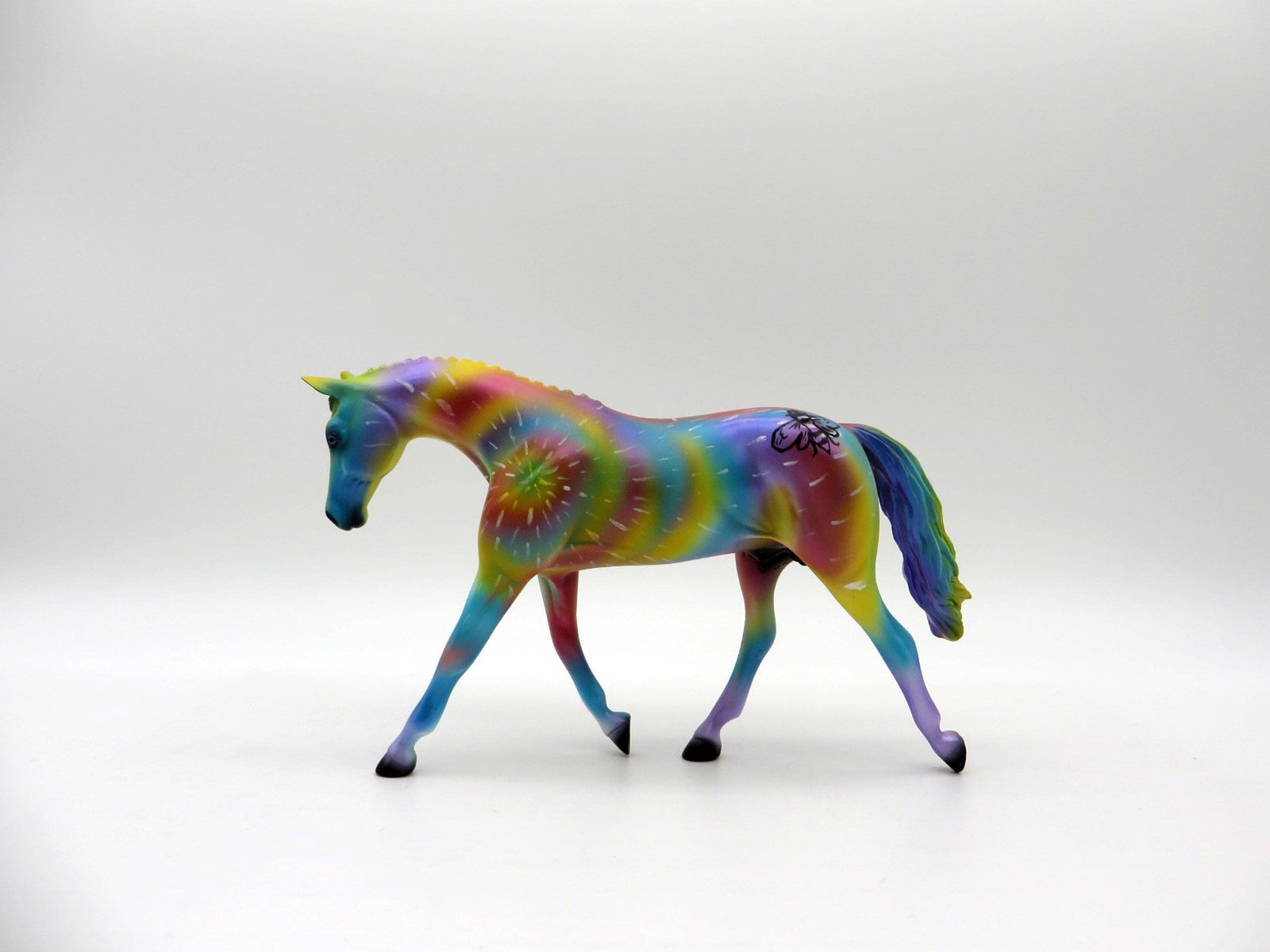 BE COOL-OOAK Deco Warmblood Pebbles painted by Jas Fanning 6/4/21