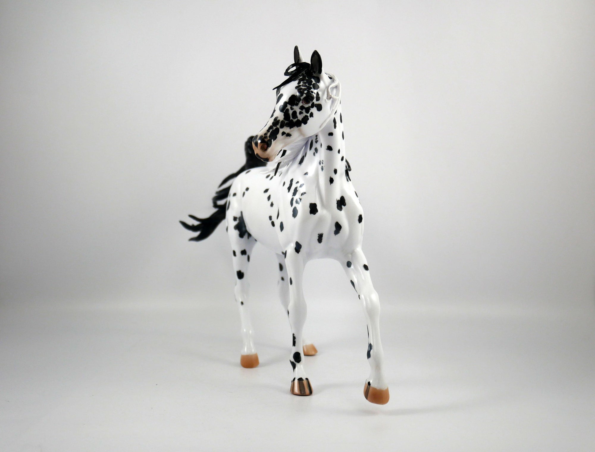 Beauty Spots-OOAK Appaloosa Arabian Mare Painted By Elaine Stone 1/8/21