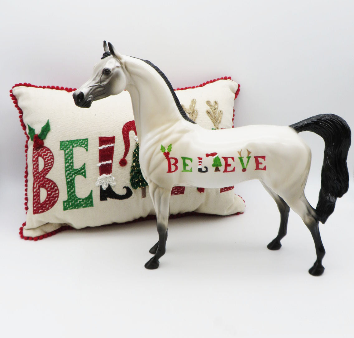 Believe - BEST OFFER - OOAK - Decorator Arabian By Dawn Quick- Christmas Tails 2022 - CT22