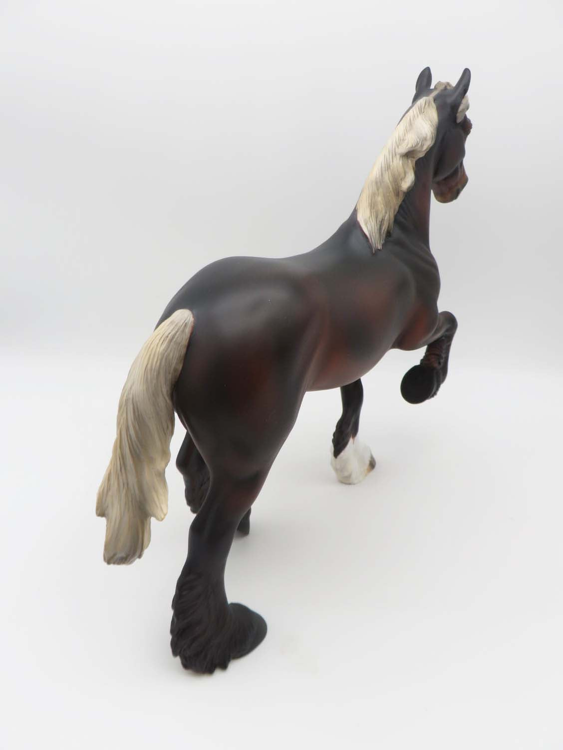 Benji OOAK Silver Bay Custom Mane Pony Tail Trotting Drafter By Angela Marleau SHCF23