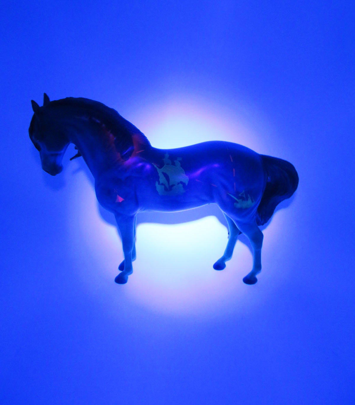 Bermuda - OOAK - BEST OFFER - Custom Decorator Andalusia with Blacklight Activated Deisgn  - Painted By Ellen Robbins - MM22