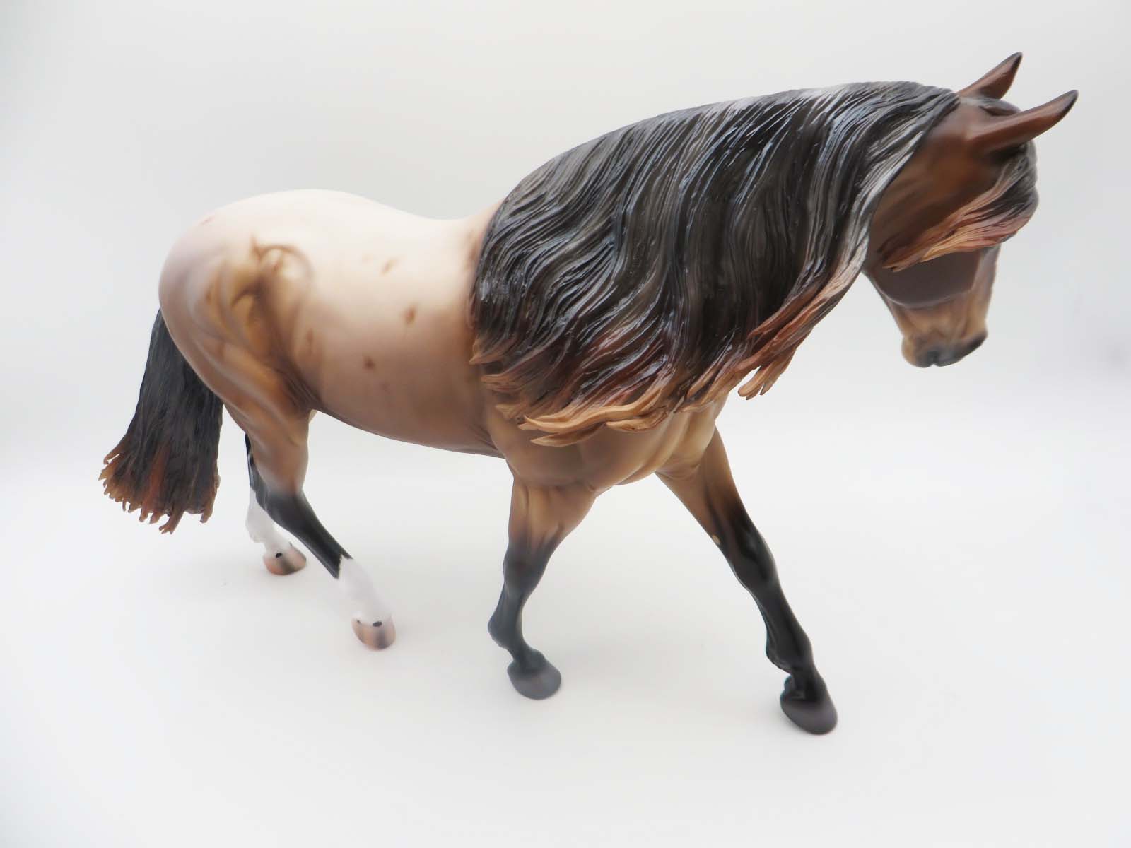 Berry - OOAK Bay Roan Irish Draft By Caroline Boydston 3/17/23