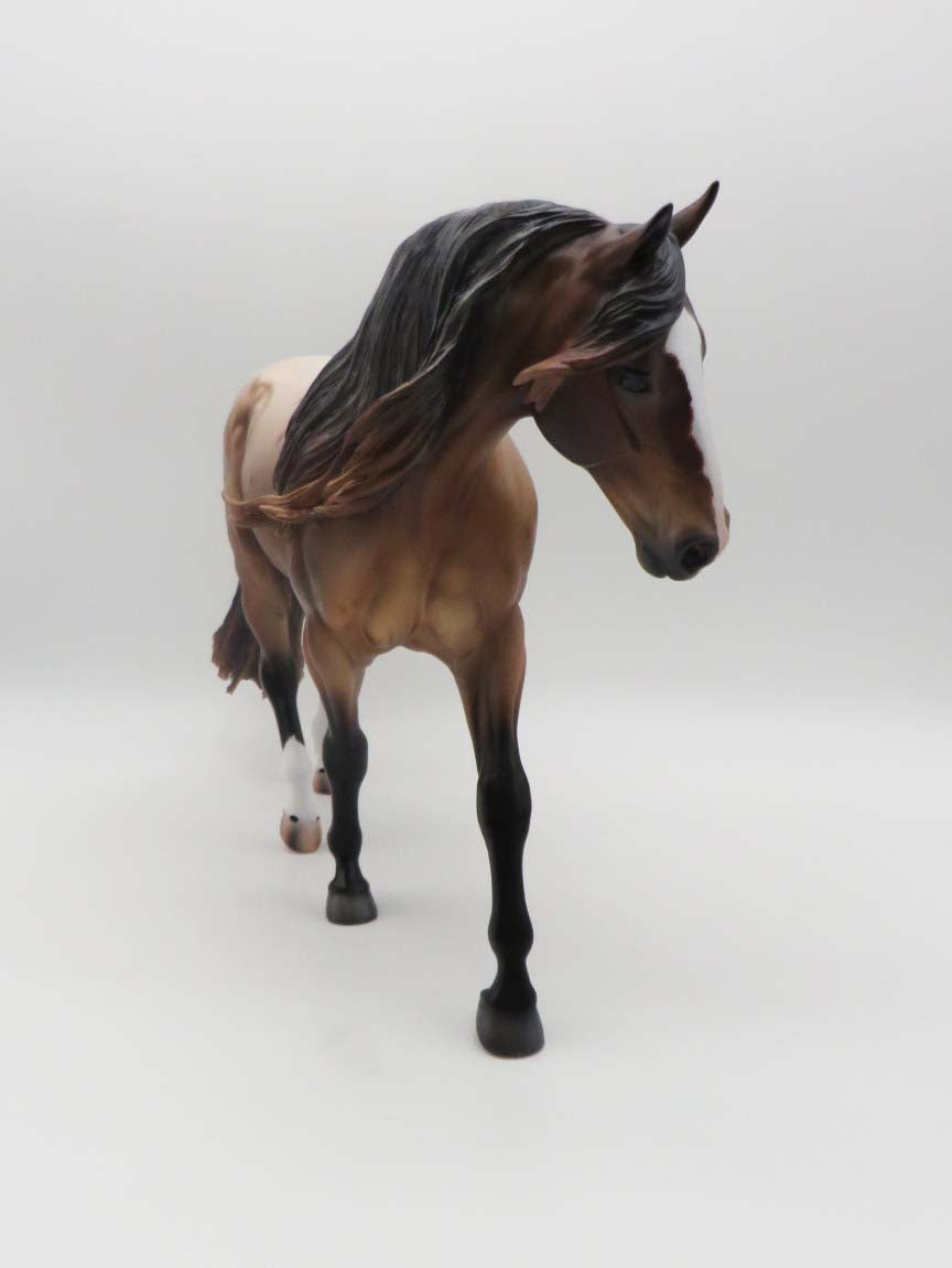Berry - OOAK Bay Roan Irish Draft By Caroline Boydston 3/17/23