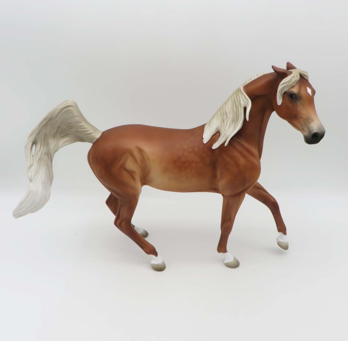 Beth  LE 15 Custom Pinned Ear Dappled Chestnut with Flaxen Mane and Tail By Jess Hamill - SHCF23