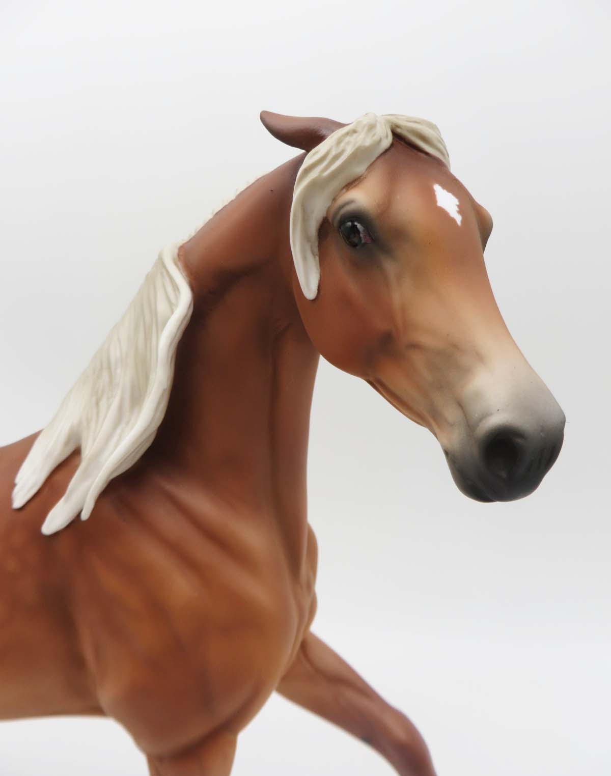 Beth  LE 15 Custom Pinned Ear Dappled Chestnut with Flaxen Mane and Tail By Jess Hamill - SHCF23