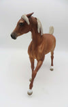 Beth  LE 15 Custom Pinned Ear Dappled Chestnut with Flaxen Mane and Tail By Jess Hamill - SHCF23