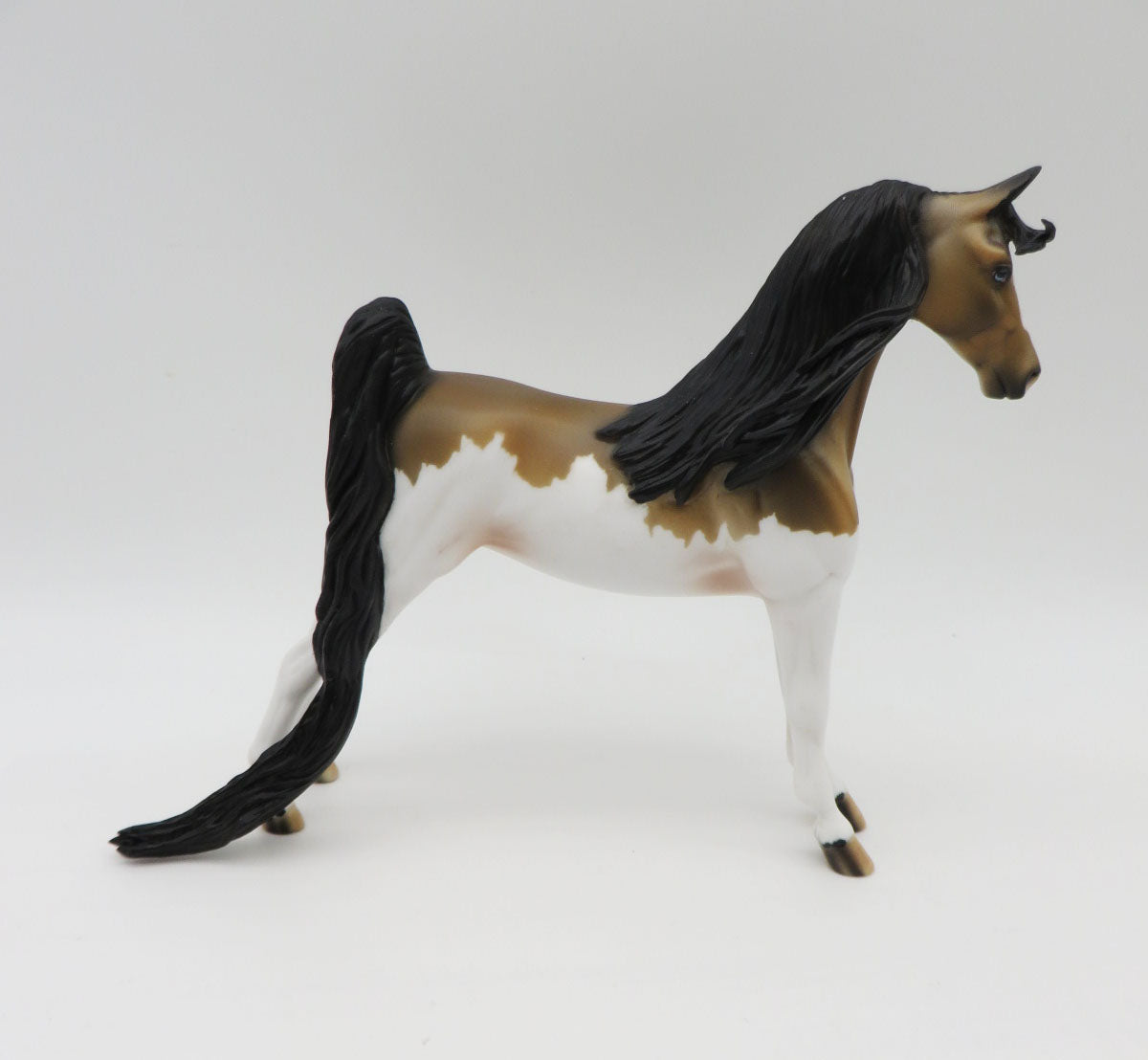 Bhao-OOAK Buckskin Splash Pebbles Saddlebred  P&C 23