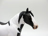 Biggie-OOAK Black and White Pinto Pebbles Drafter Painted By Audrey Dixon EQ 21