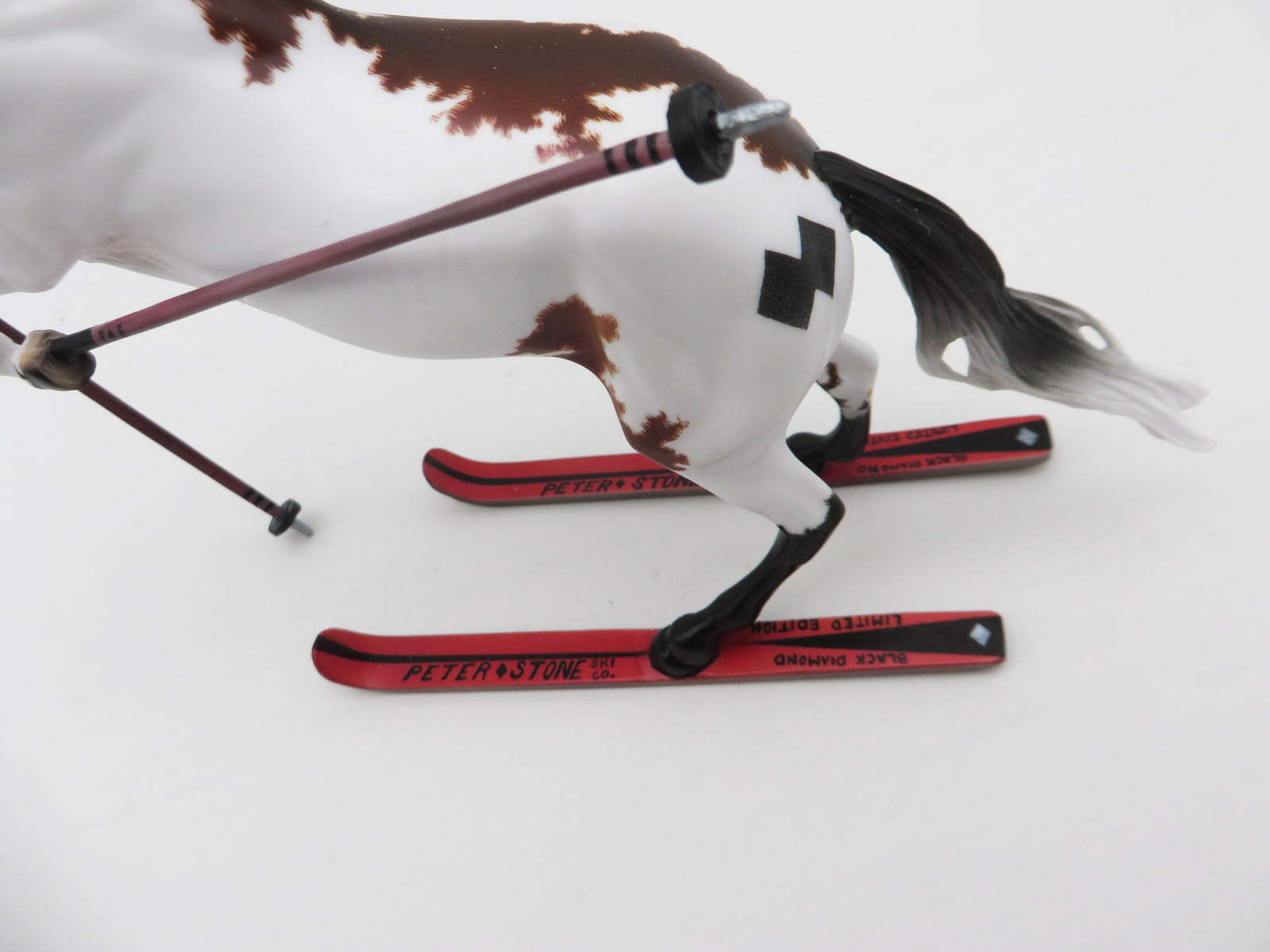 Double Diamond - BEST OFFER - OOAK - Decorator Skiing Rearing Pebble By Ellen Robbins - Best Offers 1/16/23