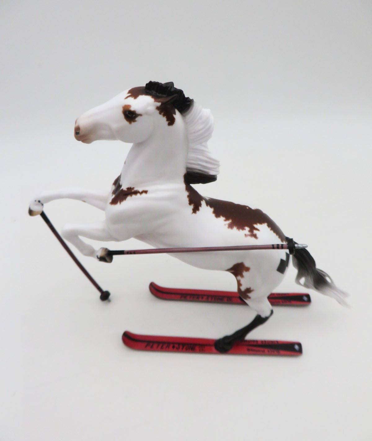 Double Diamond - BEST OFFER - OOAK - Decorator Skiing Rearing Pebble By Ellen Robbins - Best Offers 1/16/23